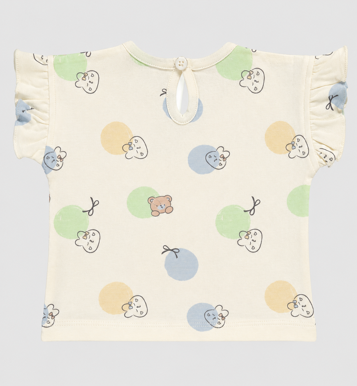PixyBoo Balloon Print Baby Girls Co-ord Set | Cotton Interlock Top & Shorts | 0-24 Months
