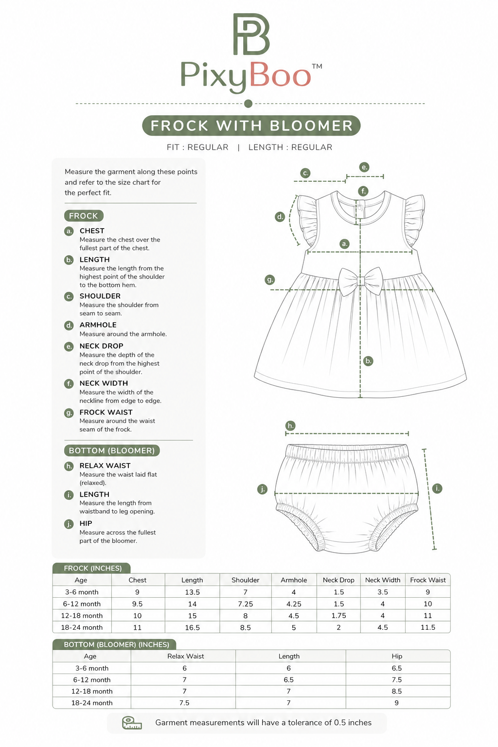 PixyBoo Balloon Print Baby Girls Frock with Bloomer Set | 100% Cotton Interlock Dress | 0-24 Months